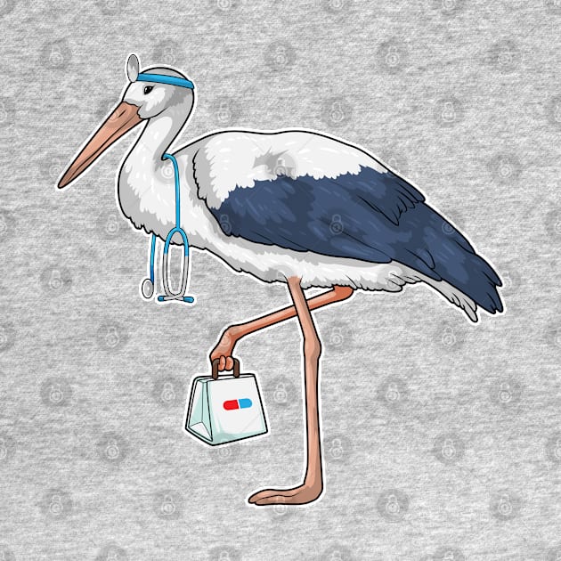 Stork Doctor Stethoscope by Markus Schnabel